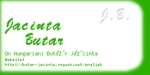 jacinta butar business card